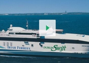 Irish Ferries ship sailing