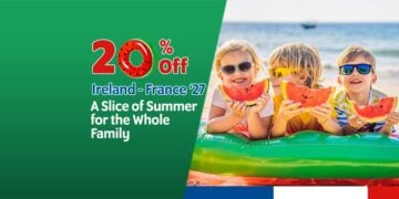 Irish Ferries summer travel scene for France