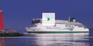 Irish Ferries cruise ferry at sea