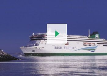 Irish Ferries cruise ferry at sea