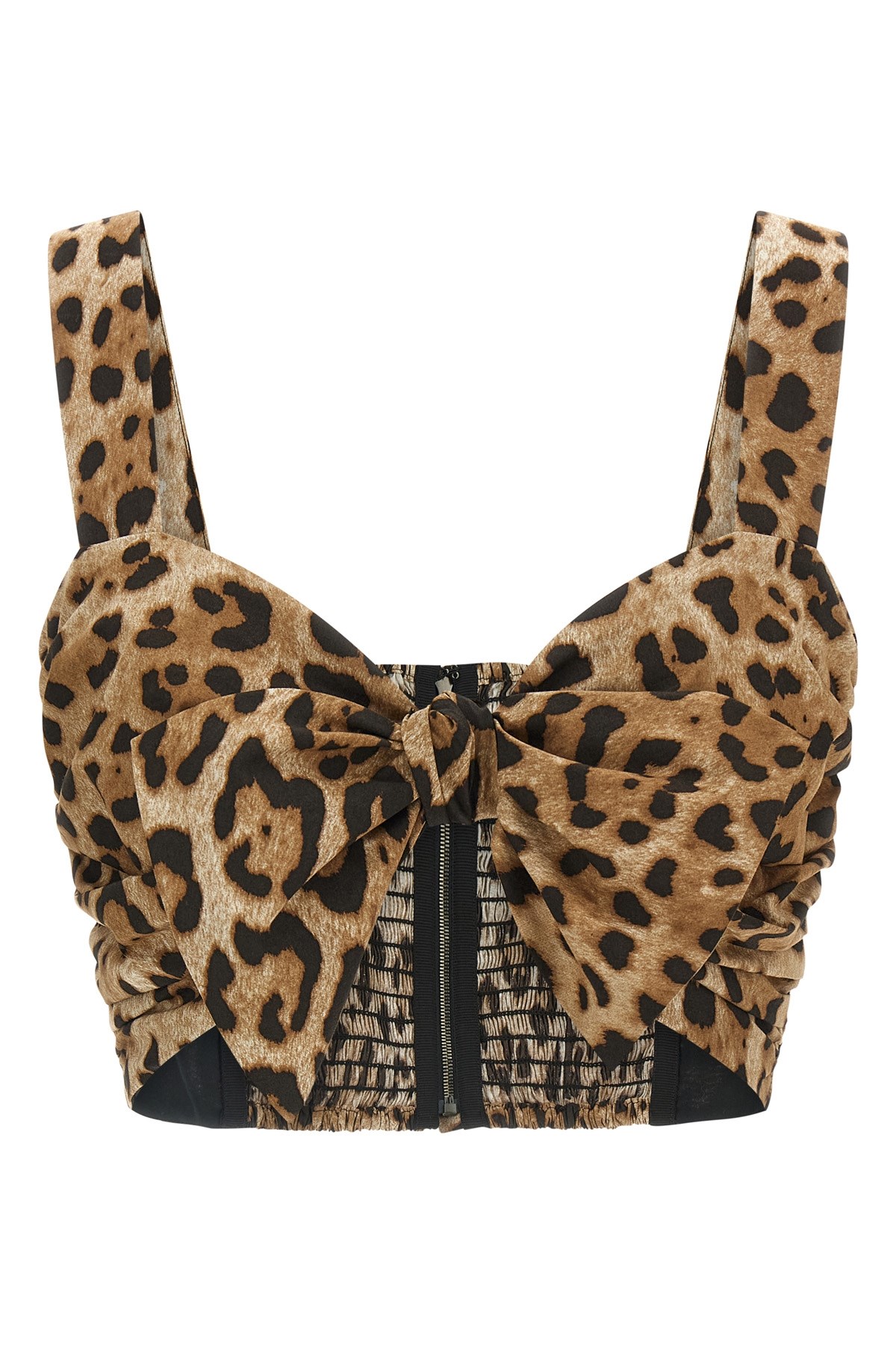 Brown Dolce and Gabbana heart-neck top