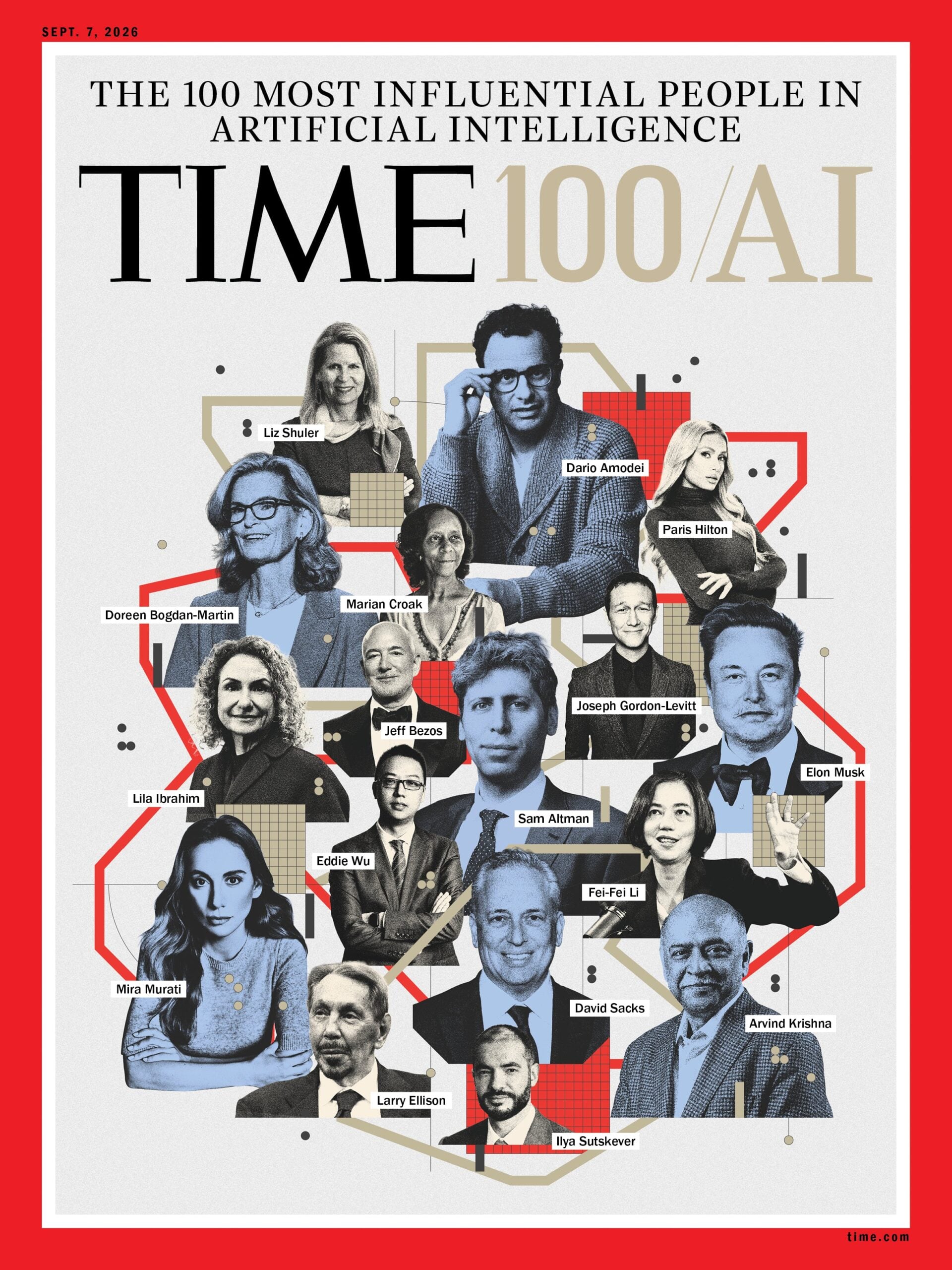 TIME 100 Most Influential People in Artificial Intelligence magazine cover