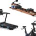 Merach home gym package with an exercise bike, treadmill and rower