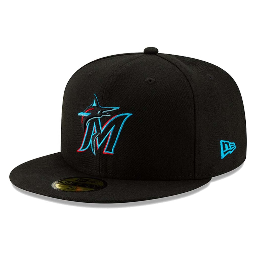 Miami Marlins New Era black On-Field Authentic Collection 59FIFTY fitted hat