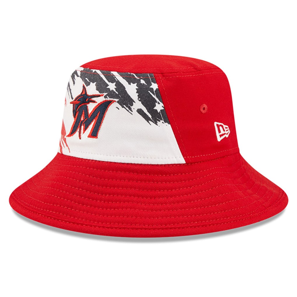 Black flex-fit Miami Marlins cap