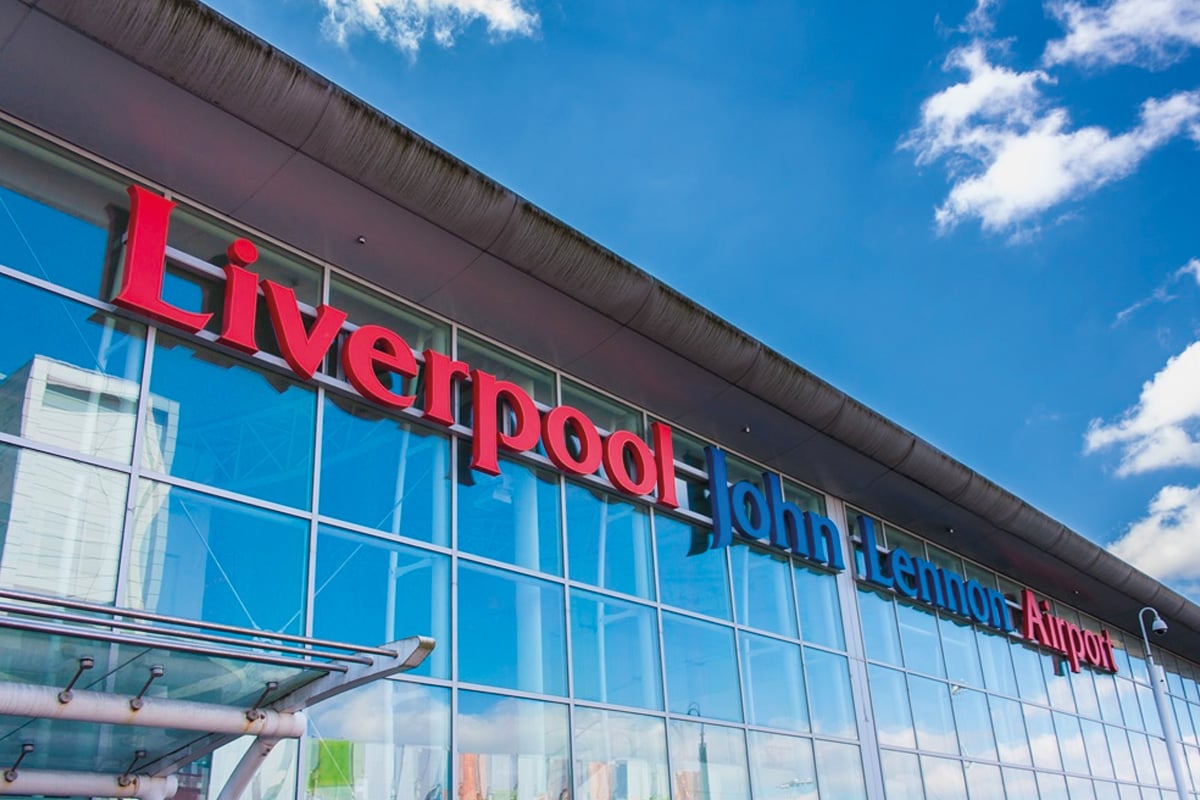 Liverpool airport terminal exterior
