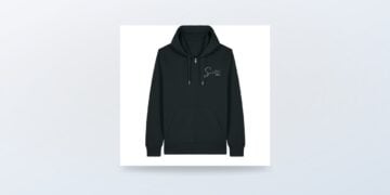 Sinatra Black Zipper Hoodie