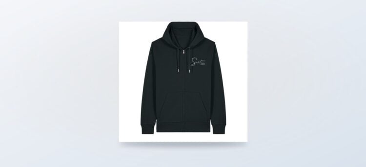 Sinatra Black Zipper Hoodie