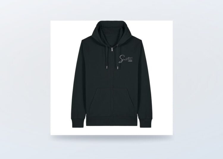 Sinatra Black Zipper Hoodie