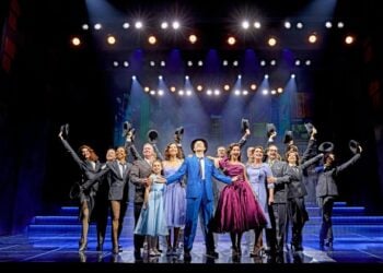 Sinatra The Musical performers on the West End stage