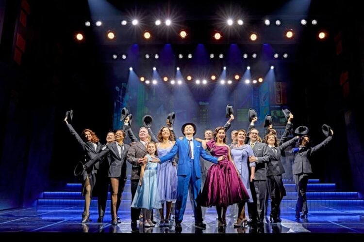 Sinatra The Musical performers on the West End stage