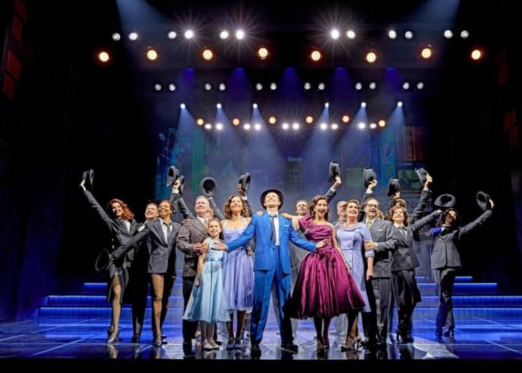 Sinatra The Musical performers on the West End stage