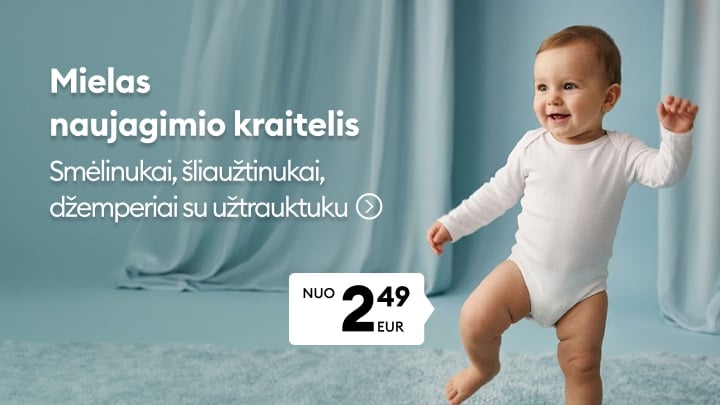 Naujagimio drabužiai ir šliaužtinukai Sinsay kolekcijoje