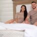 Sleep EZ latex mattress styled in a bedroom setting