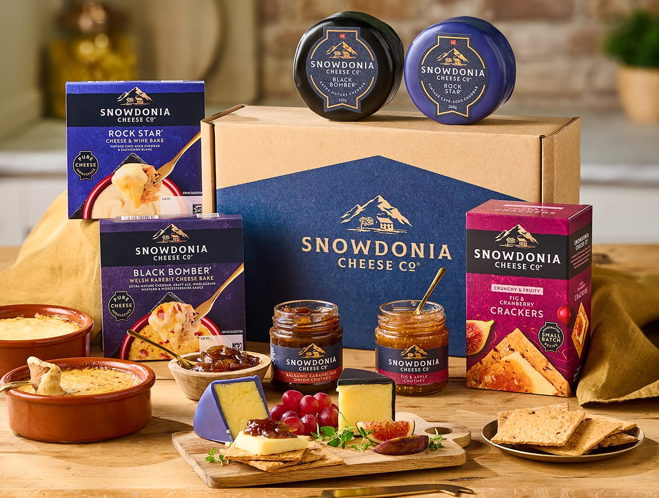 Snowdonia Cheese Bakes Night In selection
