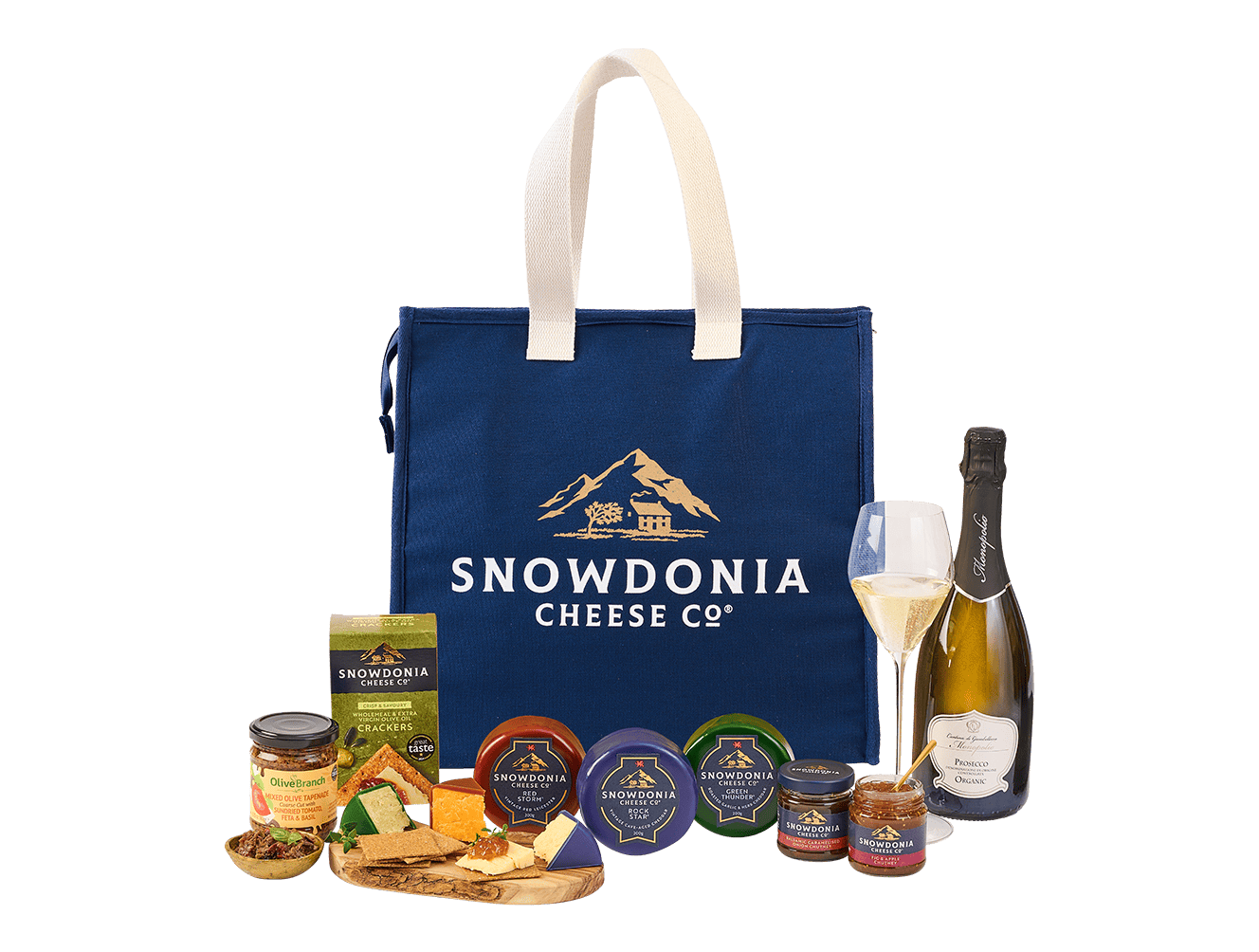 Snowdonia Cheese and Prosecco picnic cool bag