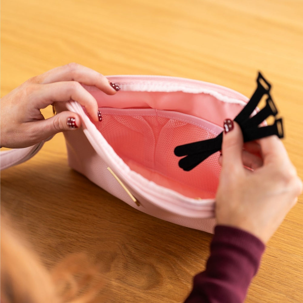 Blush tech organiser pouch