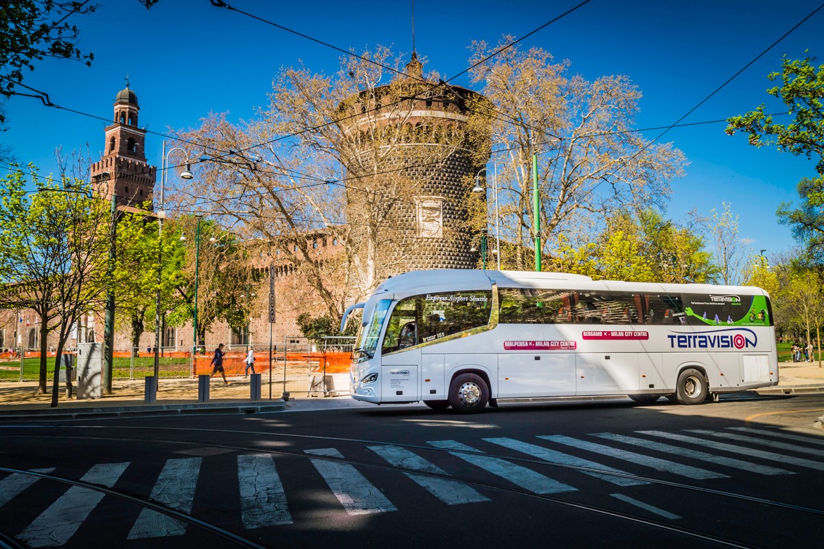 Trasferimento Terravision da Bergamo a Milano