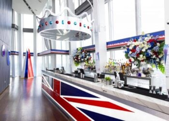 Bar interior at The View from The Shard