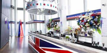Bar interior at The View from The Shard