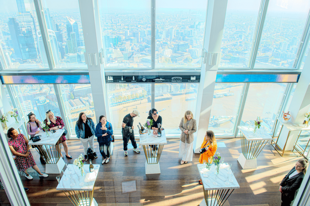 City scene viewed from The View from The Shard