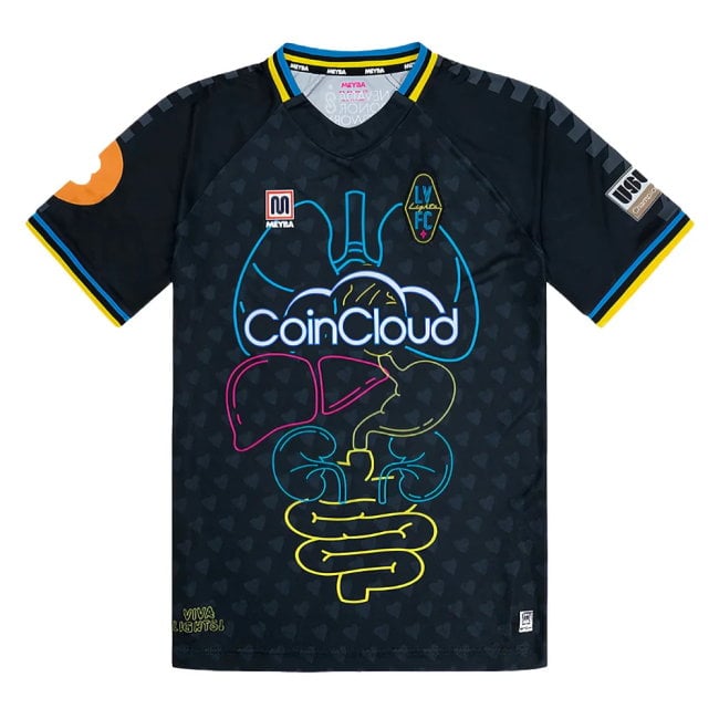 Las Vegas Lights organ donor charity football shirt