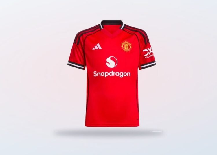 2025-2026 Man Utd home shirt for kids