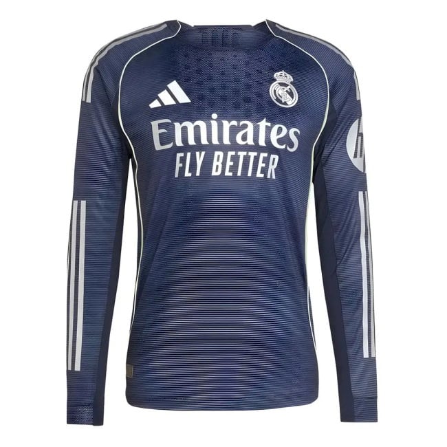 2025-2026 Real Madrid authentic long sleeve away shirt