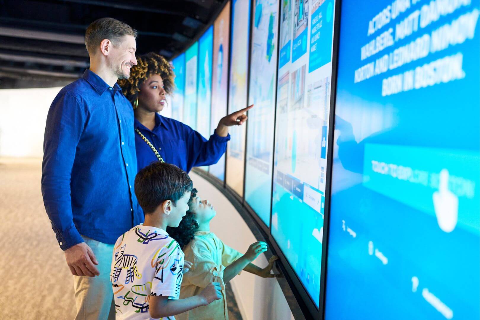 Explore Boston interactive itinerary exhibit at View Boston