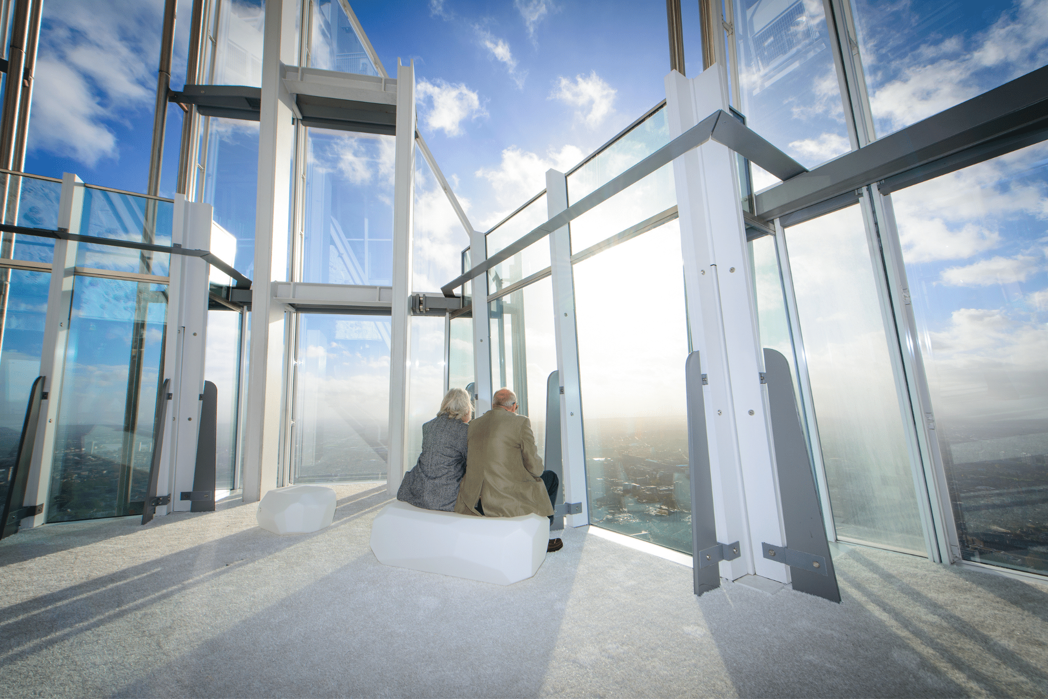 Daytime city view from The View from The Shard