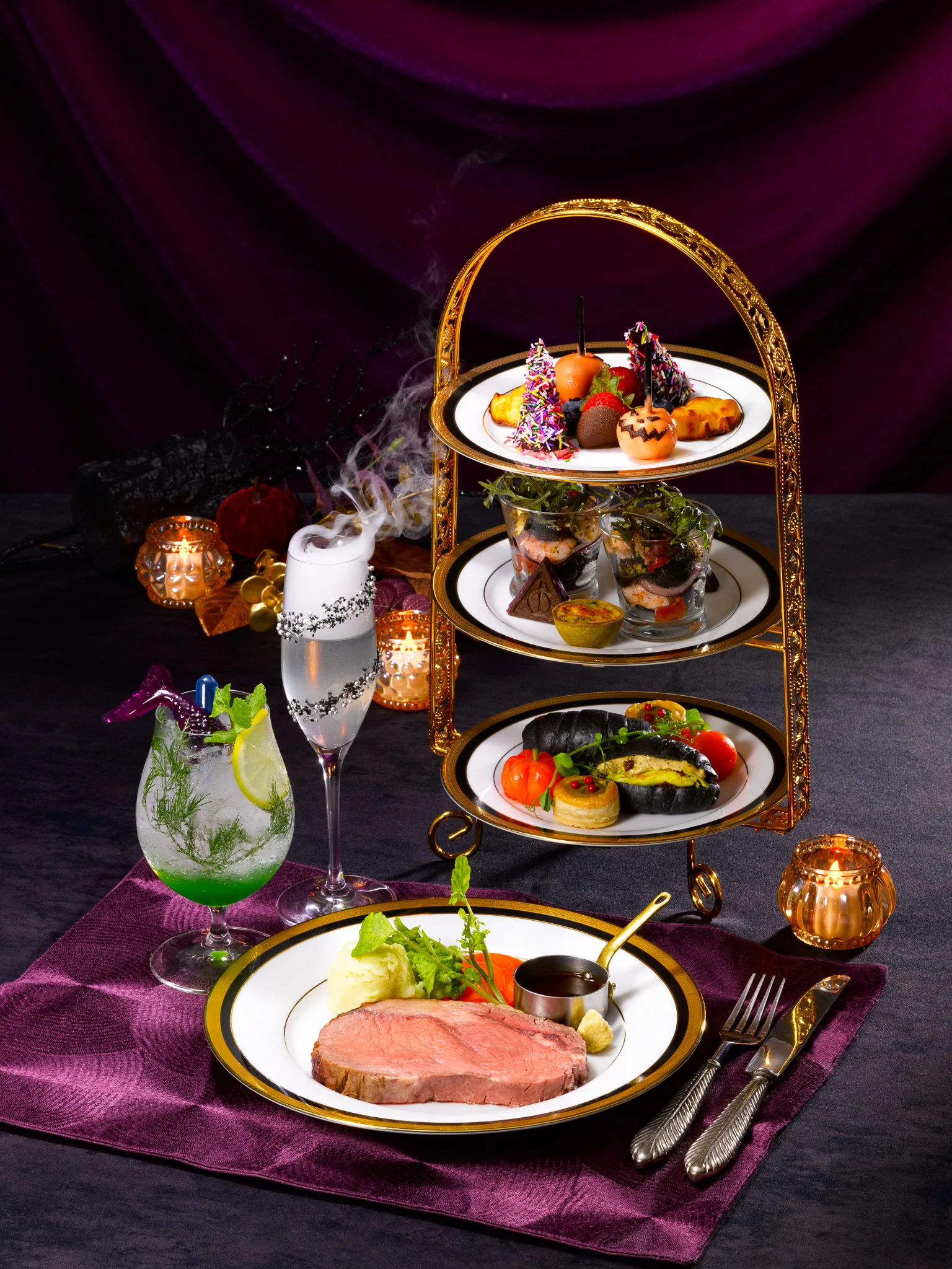 Dark Arts themed afternoon tea at Warner Bros. Studio Tour Tokyo