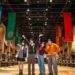 Visitors experiencing the Great Hall set at Warner Bros. Studios Japan