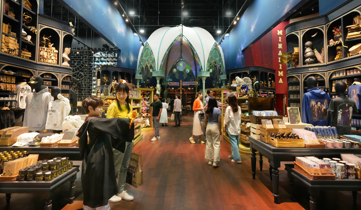 The themed studio shop at Warner Bros. Studios Japan