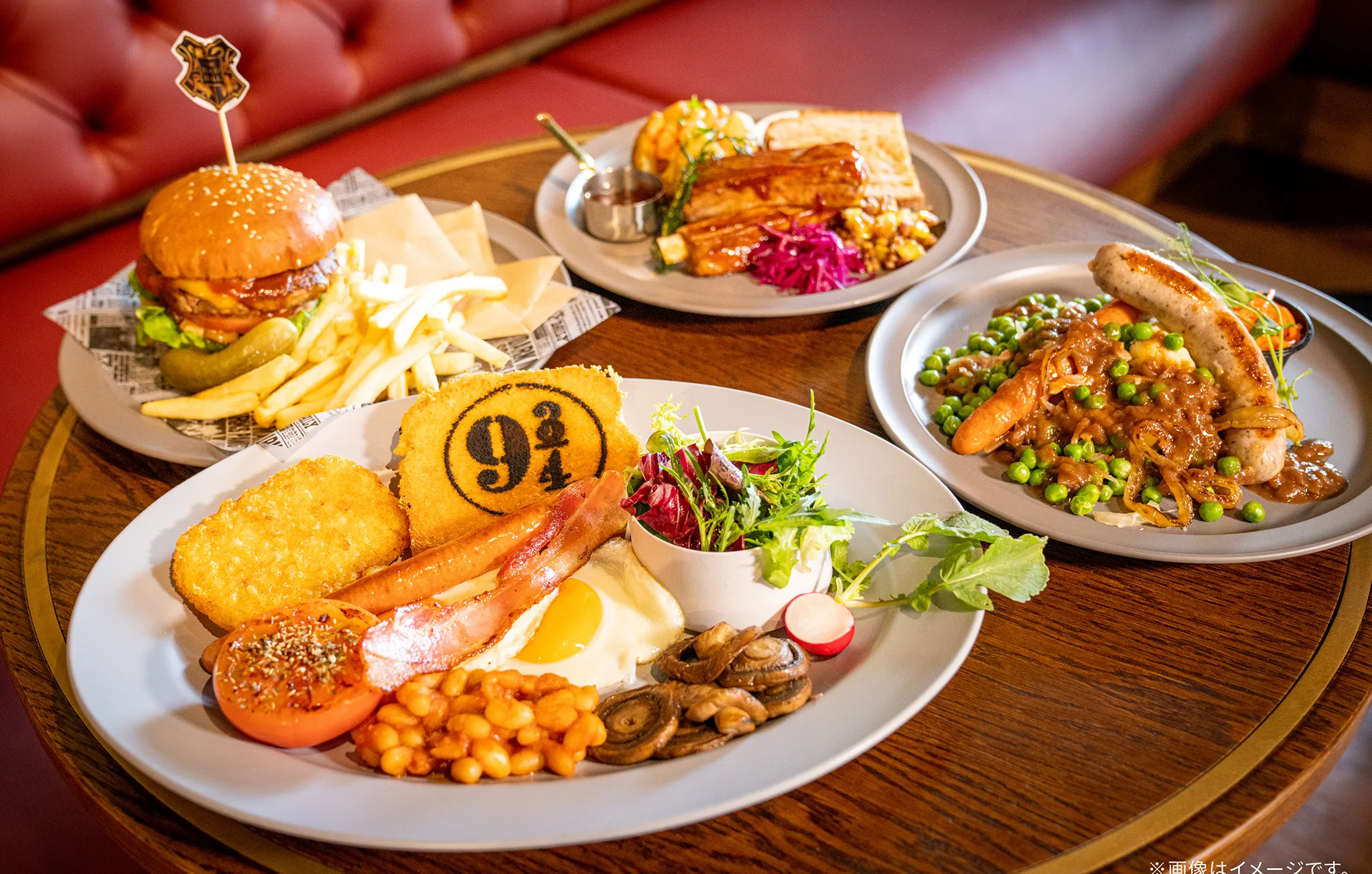 Themed food served at the Warner Bros. Studios Japan studio tour