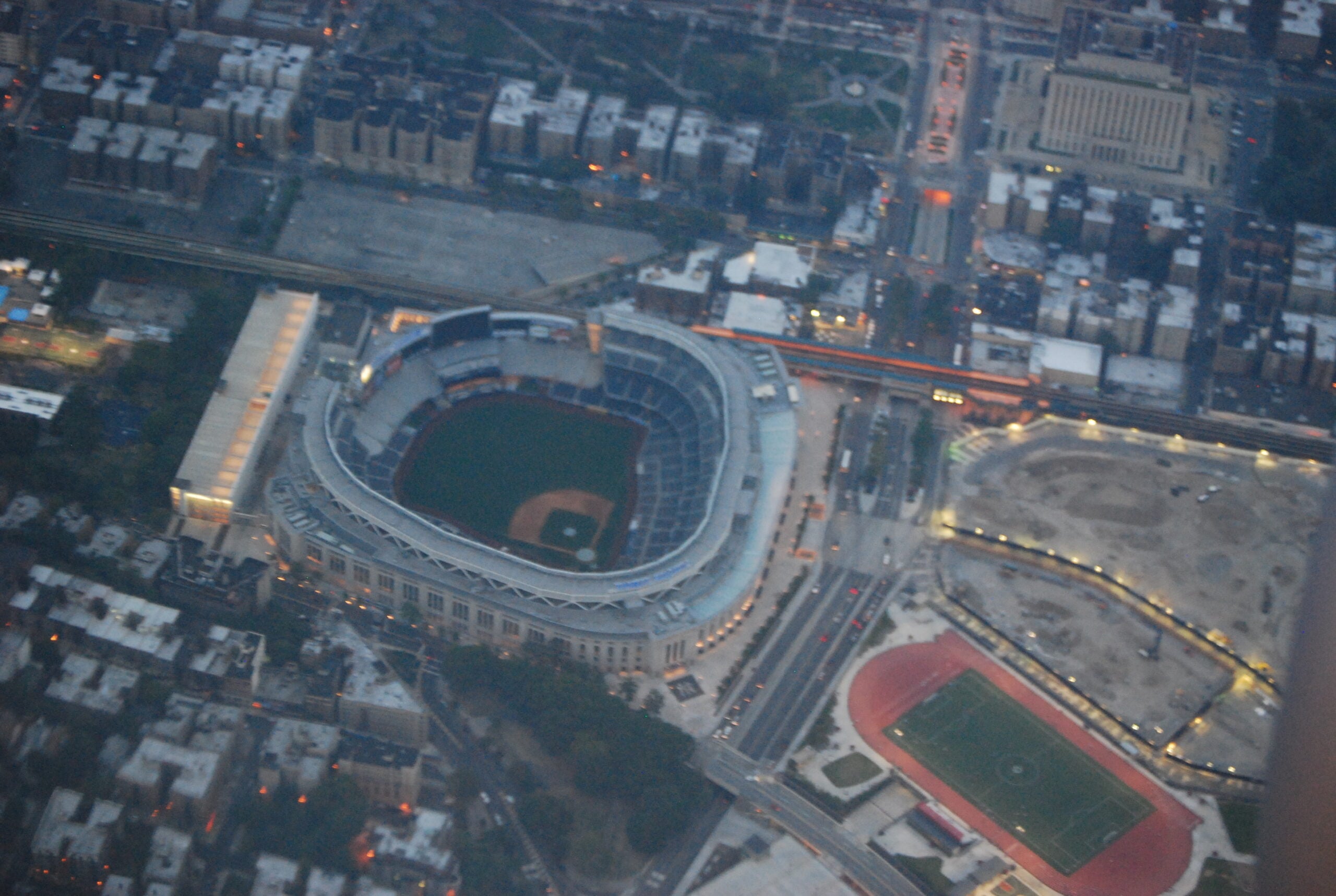 Aerial view of Yankee Stadium