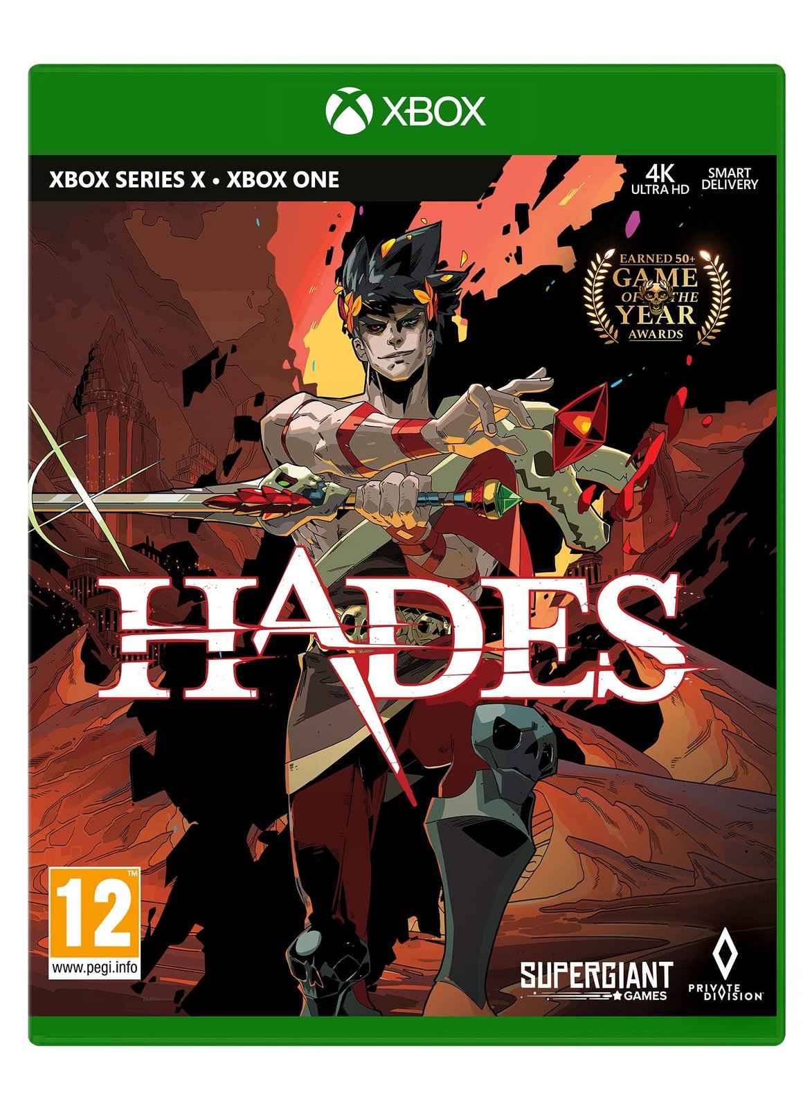 Hades video game case for Xbox Series X and Xbox One