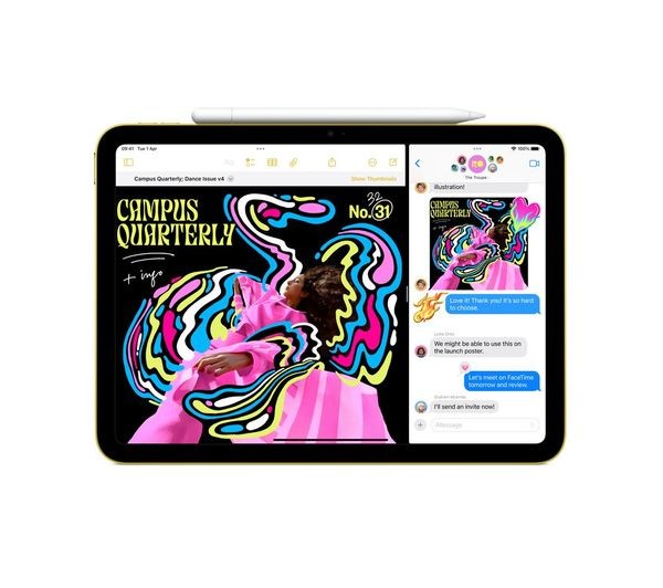 Apple iPad 11 inch in silver on a clean product background