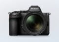 Nikon Z mirrorless camera with a large lens
