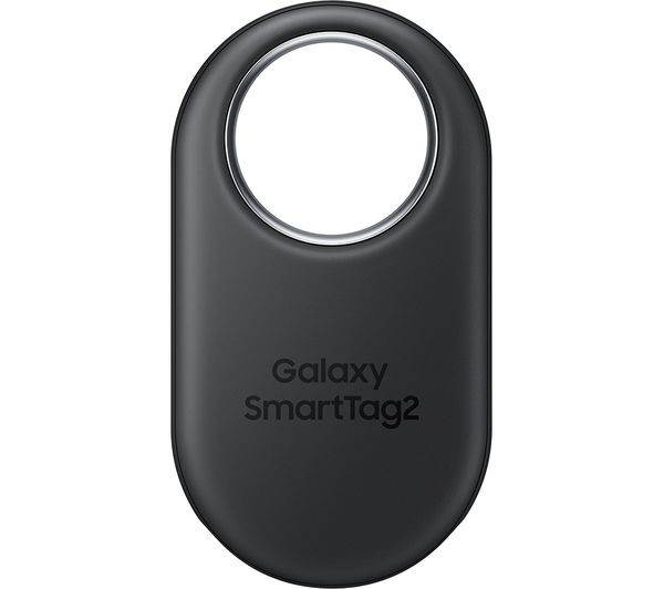 Samsung Galaxy SmartTag2 tracker in black on a clean product background