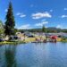 Campingplatz First Camp Lunde mit Landschaft am Telemarkkanal