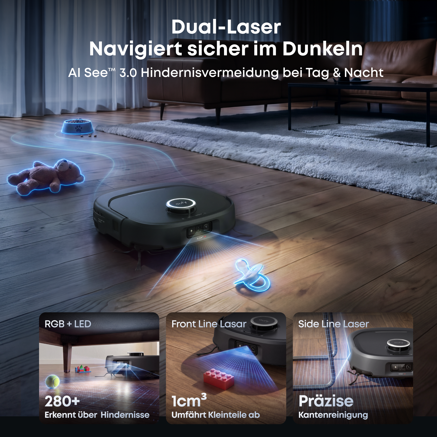Anker eufy HydroJet E35 bei der Bodenreinigung