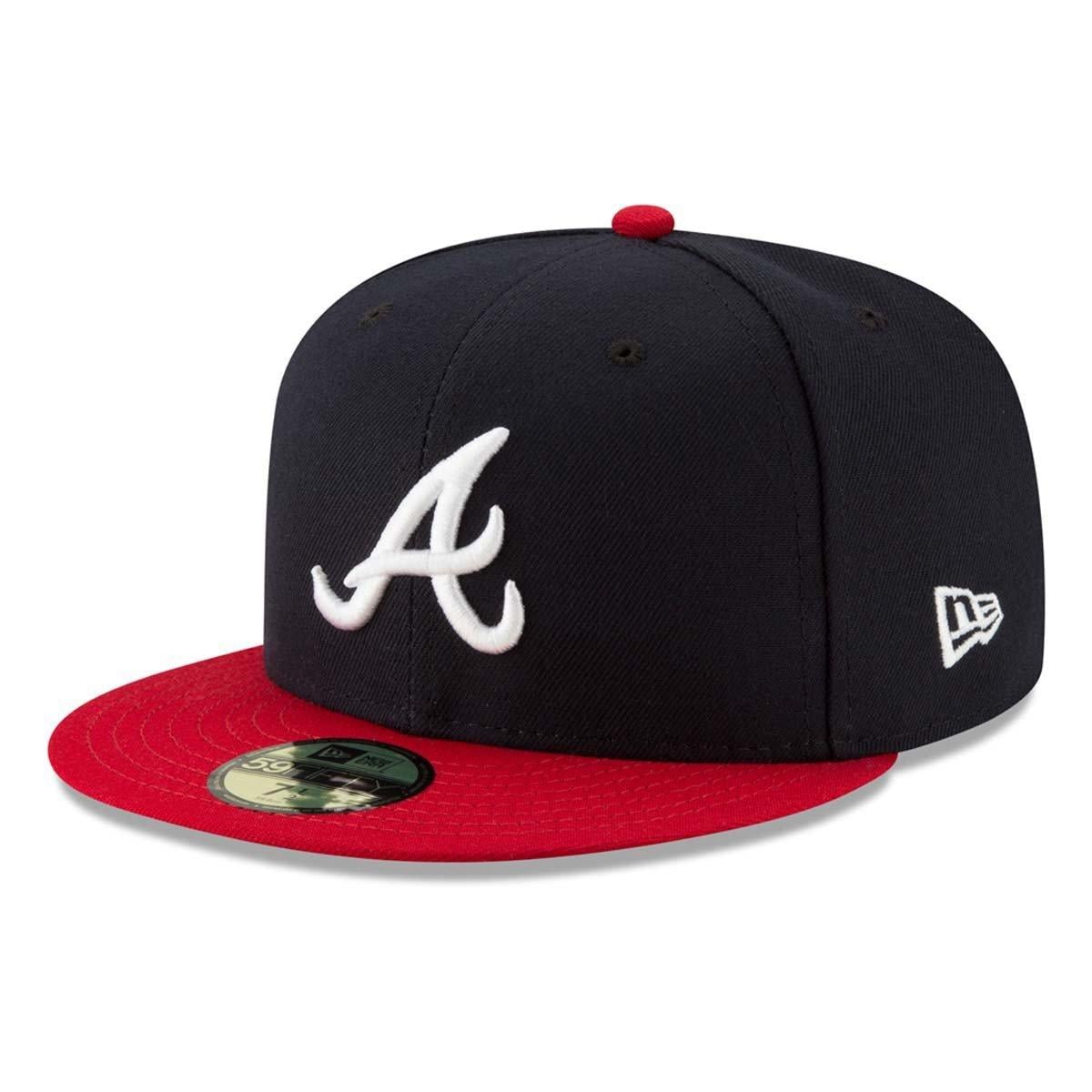 Atlanta Braves navy and red Authentic Collection 59FIFTY fitted cap