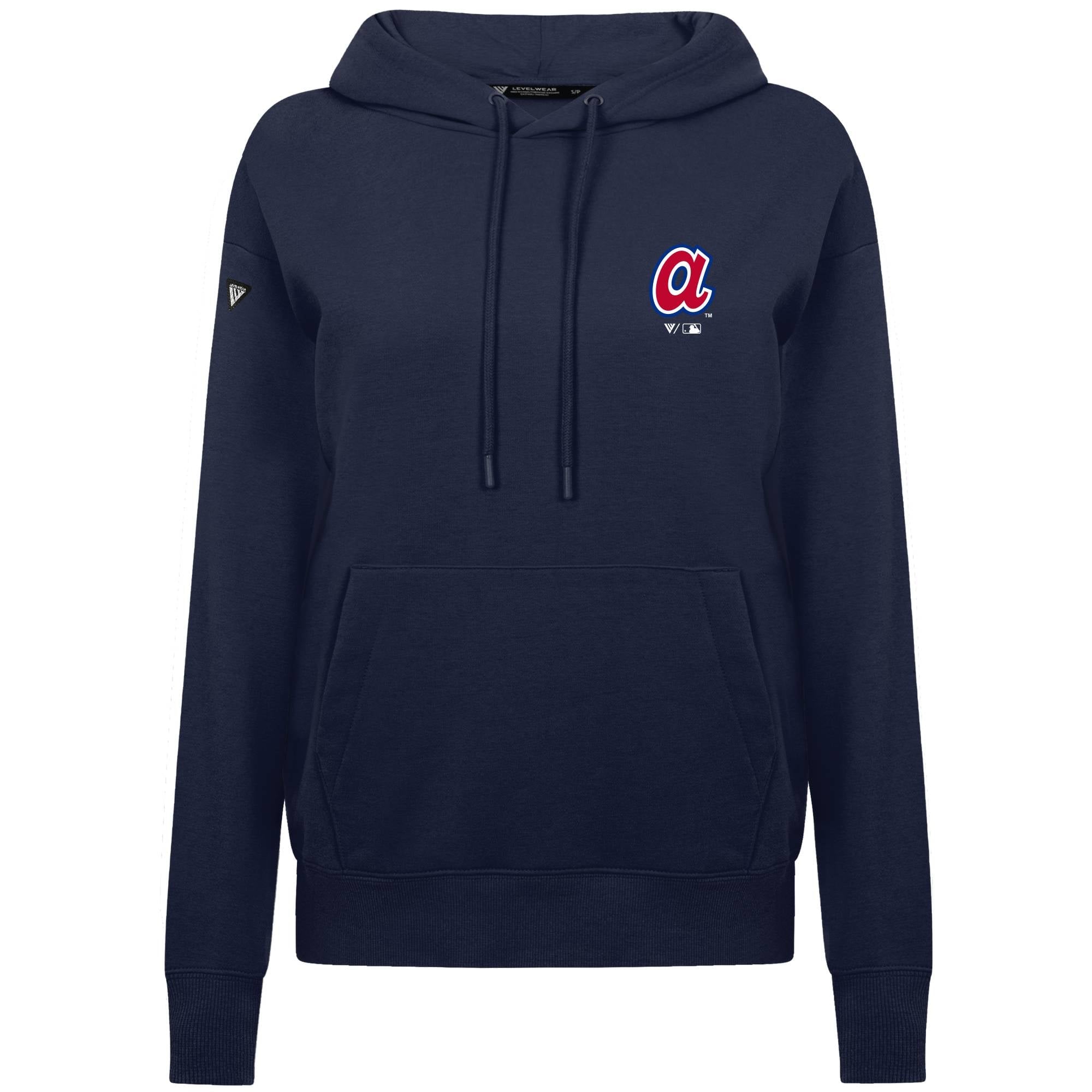 Atlanta Braves navy Levelwear core logo hoodie