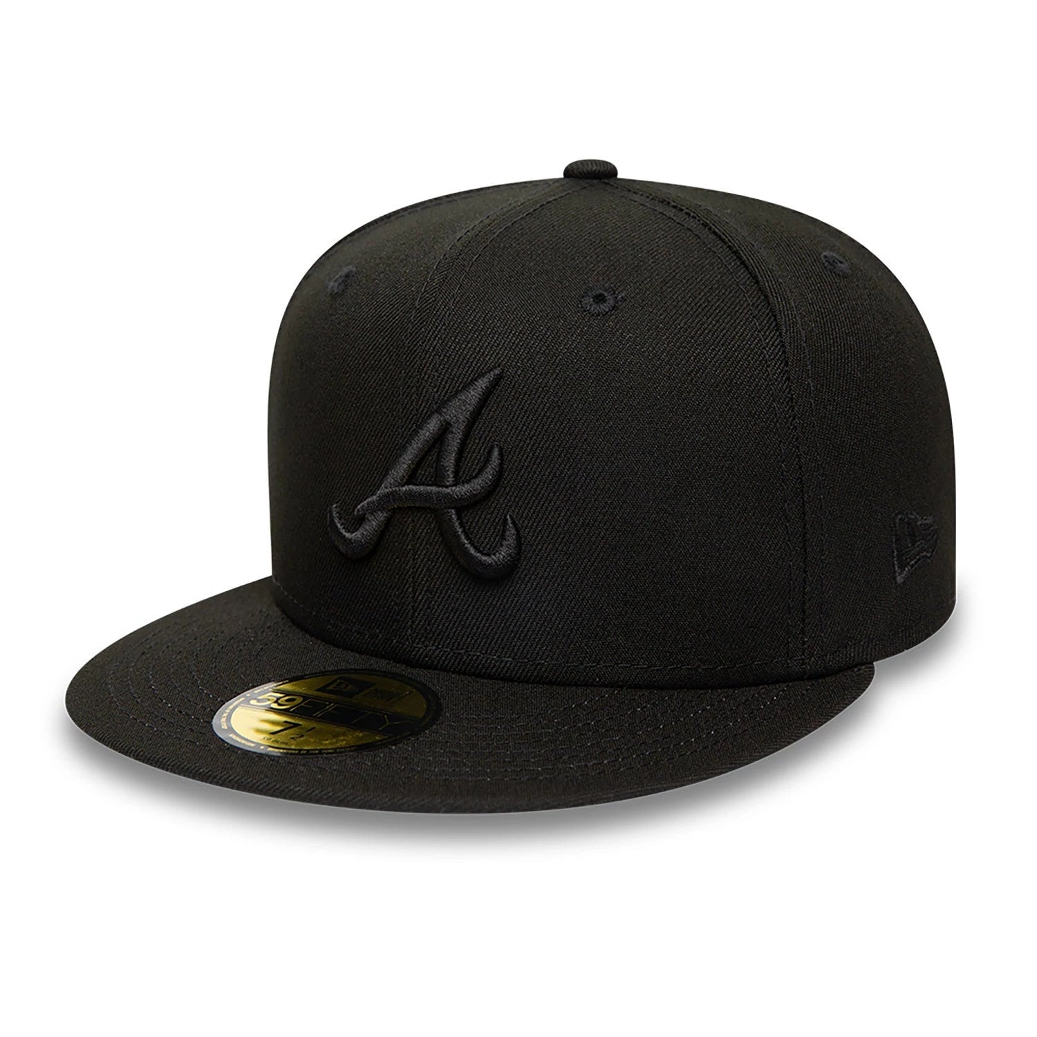 Atlanta Braves black New Era 59FIFTY fitted cap