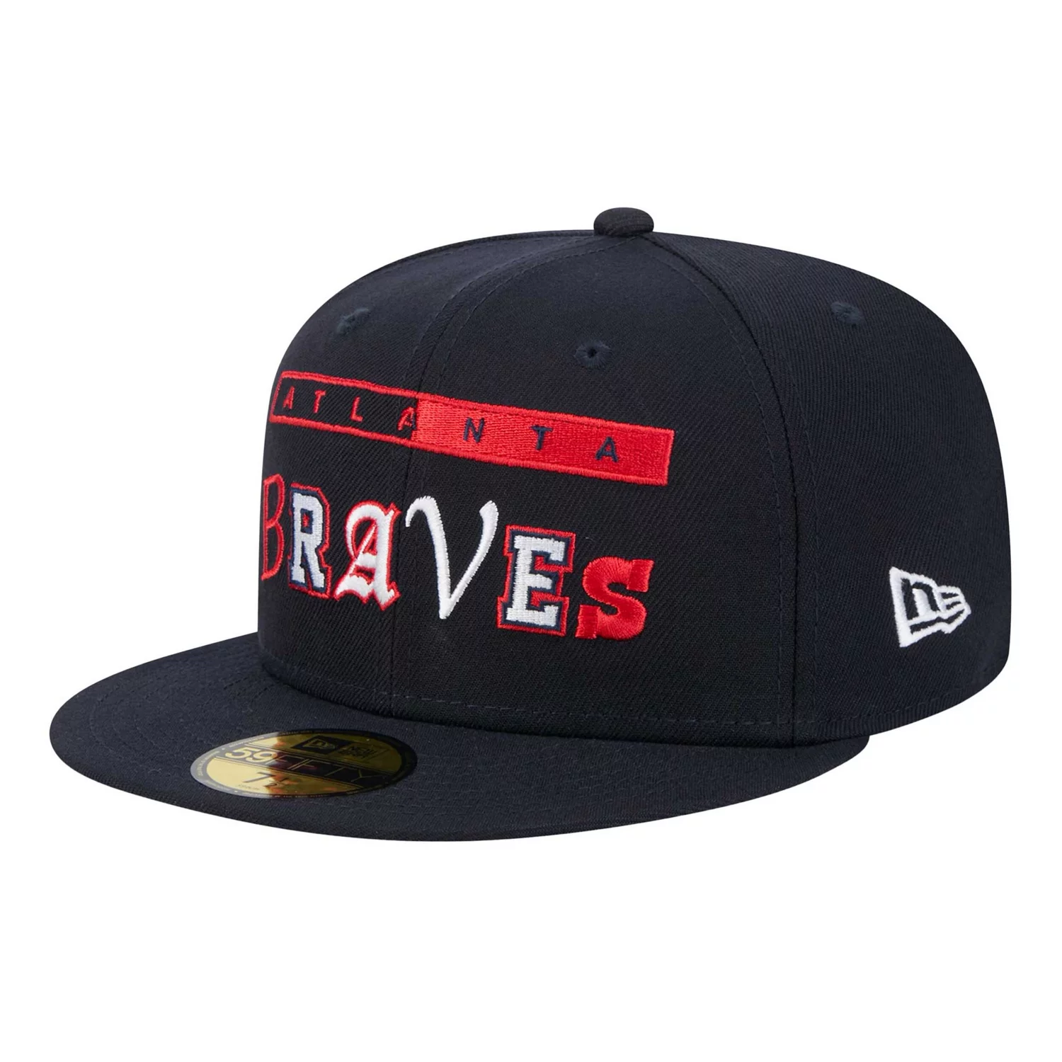 Atlanta Braves navy New Era Ransom 59FIFTY fitted hat