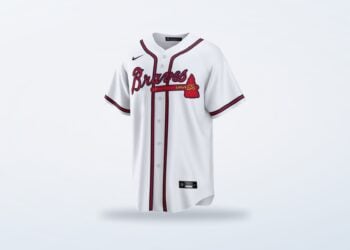 Atlanta Braves white Nike home replica jersey