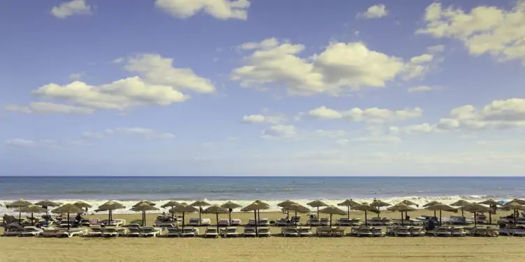 Estepona beach on the Spanish coast