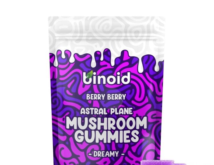 Astral Plane Mushroom Gummies berry package