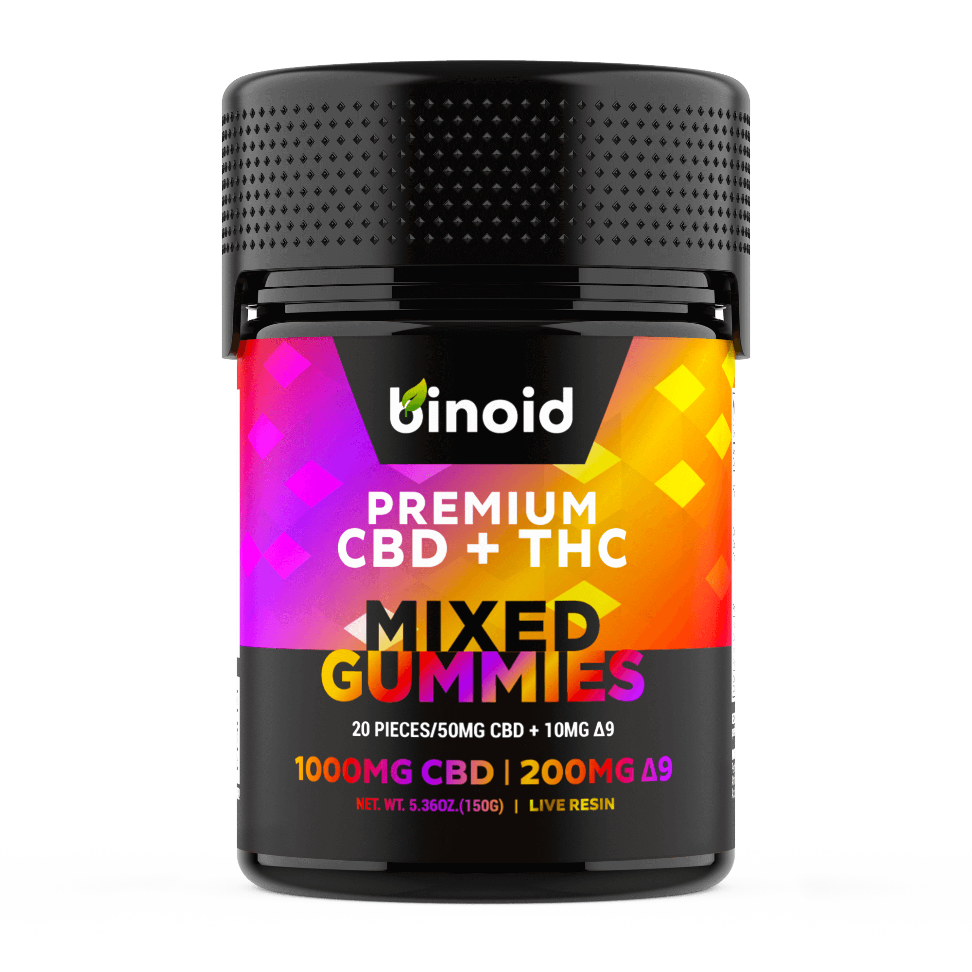 CBD THC gummies bottle