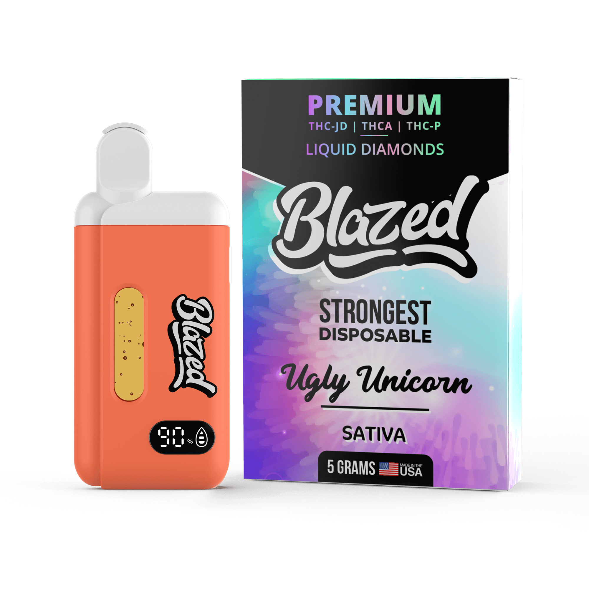 Blazed disposable vape and product box